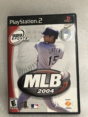 PlayStation 2 MLB 2004 Video Game - White/Red/Black Cover Preowned
